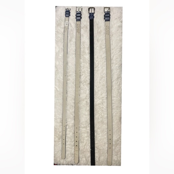 Navy Blue Belts Set of 4 Bundle Unisex - Picture 3 of 4